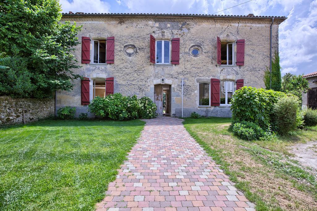 Maison d'Hôtes Rouge Bordeaux Auros Exterior foto